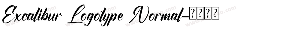 Excalibur Logotype Normal字体转换